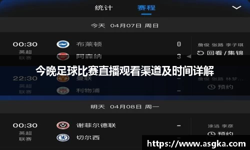 今晚足球比赛直播观看渠道及时间详解