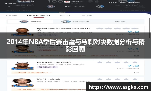 2014年NBA季后赛雷霆与马刺对决数据分析与精彩回顾